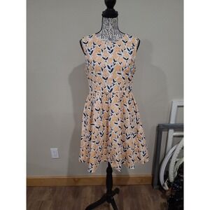 Mata Traders Ashville Women SZ M Cotton fit and flare casual comfort dress boho